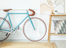 bicycle in small apartment